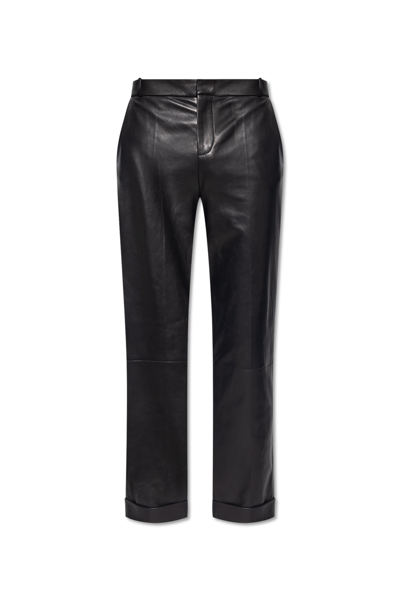 Balmain hot sale leather jeans